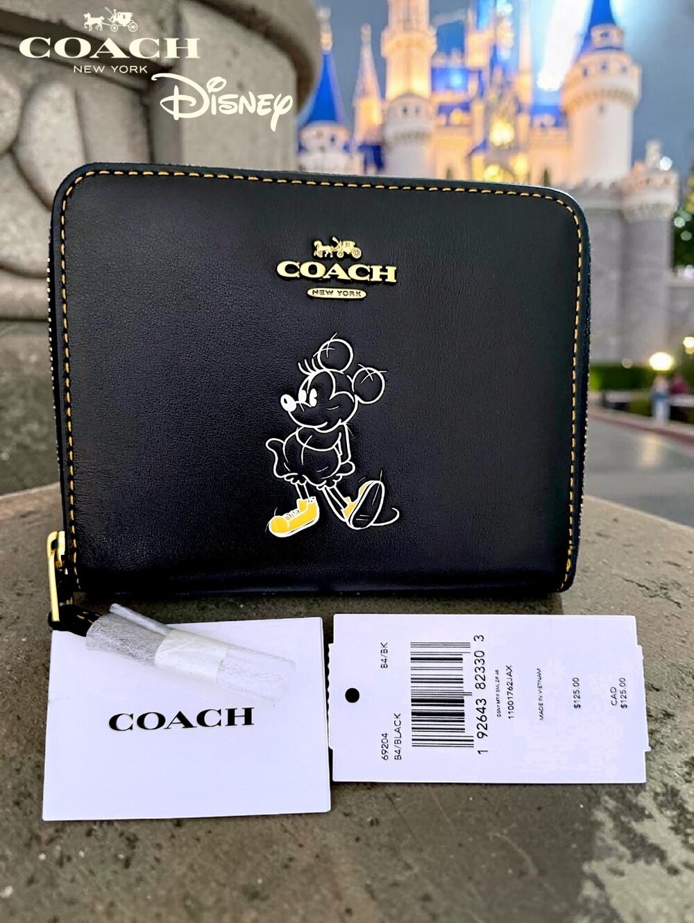Coach x Disney Minnie Mouse Leather Wallet